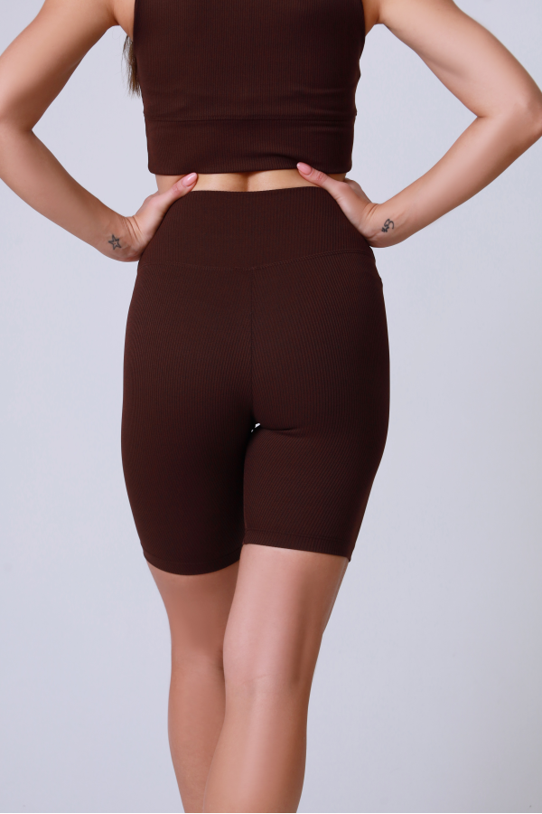 Fitilli Kahve Şort